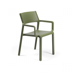 FAUTEUIL TRILL EMPILABLE NARDI VERT AGAVE Made in EU