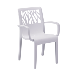 FAUTEUIL  VEGETAL BLANC GLACIER  GROSFILLEX FRANCE **ESP**