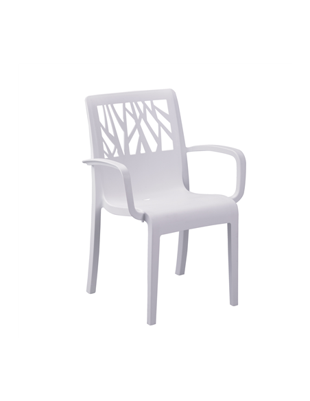 FAUTEUIL  VEGETAL BLANC GLACIER  GROSFILLEX FRANCE **ESP**