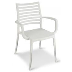 FAUTEUIL  SUNDAY  BLANC GLACIER   GROSFILLEX FRANCE