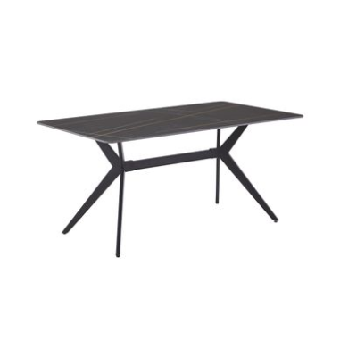 TABLE HERCULE CERAMIK GRIS ANTHRACITE - 140x80CM
