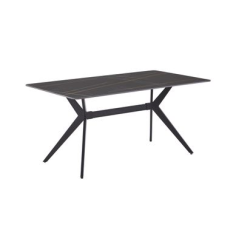 TABLE HERCULE CERAMIK GRIS ANTHRACITE - Ø90 CM