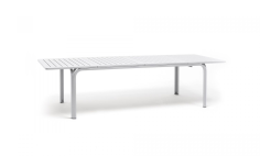 TABLE ALLORO 210 /280  X 100 CM NARDI BLANC / BLANC  Made in EU