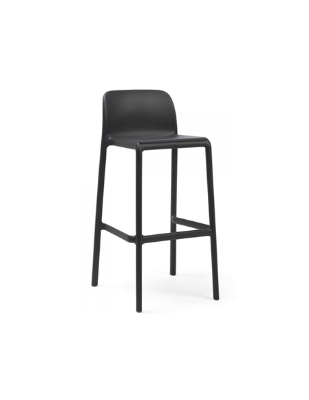 TABOURET DE BAR FARO ANTHRACITE - NARDI  Made in EU