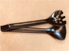 ENSEMBLE DE  2  COUVERTS A SALADE  NOIR Made in EU