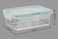 BOITE HERMETIQUE EN VERRE 0.8 LITRES