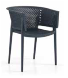 FAUTEUIL OXY ANTHRACITE- POLYPRO- FIBRE VERRE EMPIL Made in EU