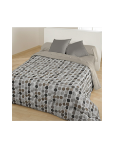 COUETTE  MICROFIBRE LINO 220 X 240 CM  VERT BOUTEILLE -...