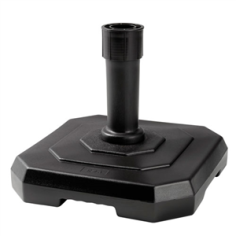 PIED DE PARASOL BETON + PLASTIQUE NOIR  25KG - TIGE DE 32 A 50 MM EDA FRANCE 2