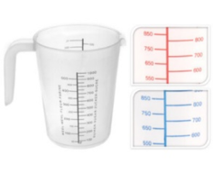 VERRE MESUREUR PLASTIQUE GRADUE 1L