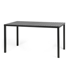 TABLE CUBE 140X80 CM NARDI - ANTRACITE - ZONE OMBRAGÉE Made in EU