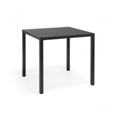 TABLE CUBE 80 /80 CM - ANTHRACITE - NARDI  Made in EU