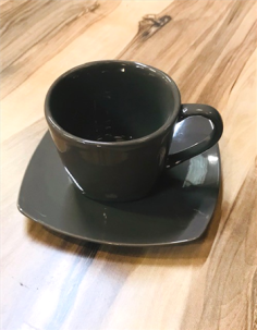 TASSE + SOUS TASSE NALA GRES TAUPE 20 CL