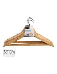 CINTRE EN BOIS LOT DE 6