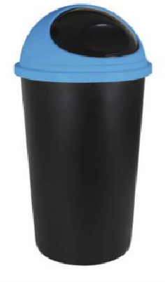 POUBELLE H 75CM -  45 L AVEC  ABATTANT BIG HOOP TONTARELLI