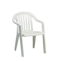 FAUTEUIL DE JARDIN MIAMI BLANC - GROSFILLEX FRANCE
