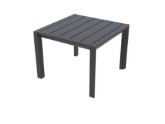 TABLE BASSE 50X50 H 37 SUNSET NOIR VOLCANIQUE- GROSFILLEX FRANCE