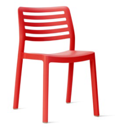 CHAISE WIND  BLANC  - IN / OUT - EMPILABLE Made in EU