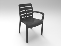 FAUTEUIL  DE JARDIN BORNEO ANTHRACITE Made in EU