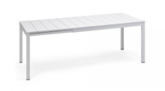 TABLE RIO 140/210  X 100 CM NARDI - BLANC  Made in EU