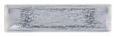 PLAT RECTANGLE 30x8CM FAIENCE MAITRE GRISE ADHARA
