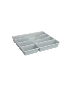 RANGE COUVERTS 5 CASES  GRIS