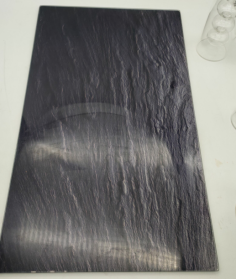 PLANCHE A DECOUPER EN VERRE 40 X 30 CM MOTIF ARDOISE pas de lave vaisselle