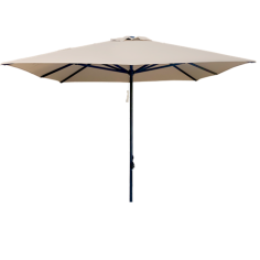 PARASOL  3X3M HEAVY DUTY BEIGE  -  MAT NOIR  - 5CM  899GP30