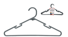 CINTRE PLASTIQUE ANTHRACITE QUALITE SUP