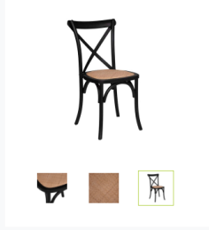 CHAISE IZAAK BISTROT HETRE NOIR