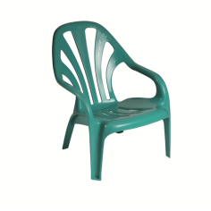 FAUTEUIL BAS EN RESINE BOLERO - TURQUOISE