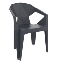 FAUTEUIL DE JARDIN DELTA ANTHRACITE Made in EU