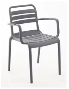 FAUTEUIL DE JARDIN NYRA ANTHRACITE **ESP***