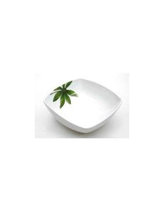 ASSIETTE CREUSE CARRE BAMBOO/TROPICAL 20 CM