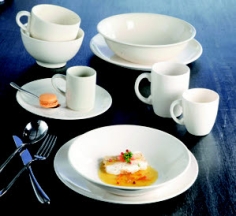 ASSIETTE PLATE FAIENCE IVOIRE  26 CM VITA **ESP**