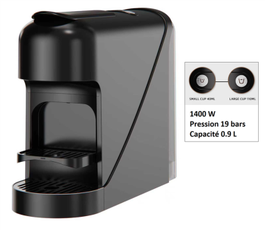 MACHINE A CAPSULES ESPRESSO