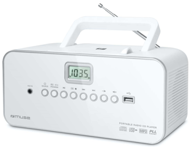 RADIO CD MP3 USB "MUSE "  BLANC M 28 RDW