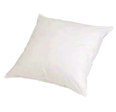 OREILLER BLANC 60x60CM - 600G ENVELOPPE PERCALE  DECRET 2000-164 Made in EU