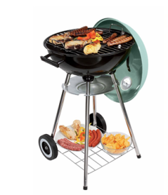 BARBECUE CHARBON ACIER & CUISSON VAPEUR Ø41XH 84 CM.