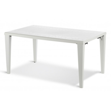 TABLE ALPHA  BLANC GLACIER 150 X 90CM  GROSFILLEX FRANCE  **ARRET USINE**