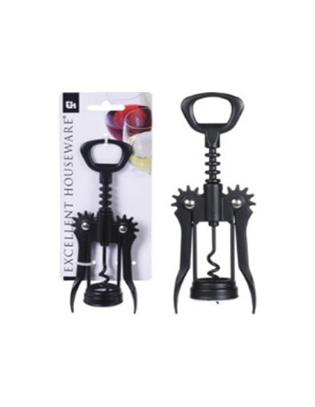 TIRE BOUCHON À AILETTES METAL NOIR