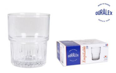 VERRE  EMPILABLE  *** DURALEX FRANCE ***  20CL
