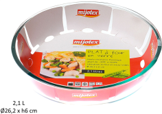 PLAT A FOUR  ROND   26 CM X H 6 CM