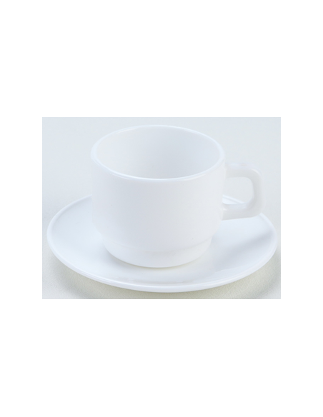 TASSE & SOUS TASSE NOE 19 CL - BLANC - OPAL