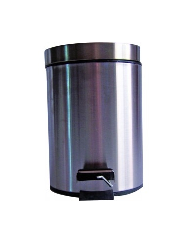 POUBELLE SALLE DE BAIN 3 L  A PEDALE  - INOX