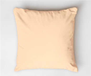 TAIE D'OREILLER PORTE FEUILLE 65 X 65 SAUMON RABAT 20 CM