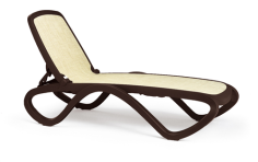 Bain de Soleil Omega – Structure Café – Toile Beige 115 – Nardi – Made in EU