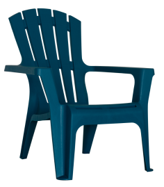 Fauteuil empilable Mariland Bleu Miami – Chaise de jardin confortable et design