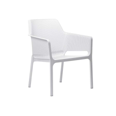 FAUTEUIL NET RELAX  - BIANCO -  SALON NET NARDI Made in EU