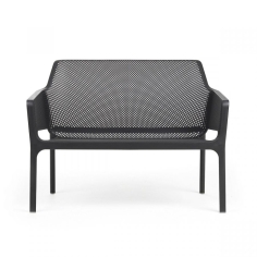 CANAPE BENCH NET  ANTHRACITE - SALON NET NARDI Made in EU